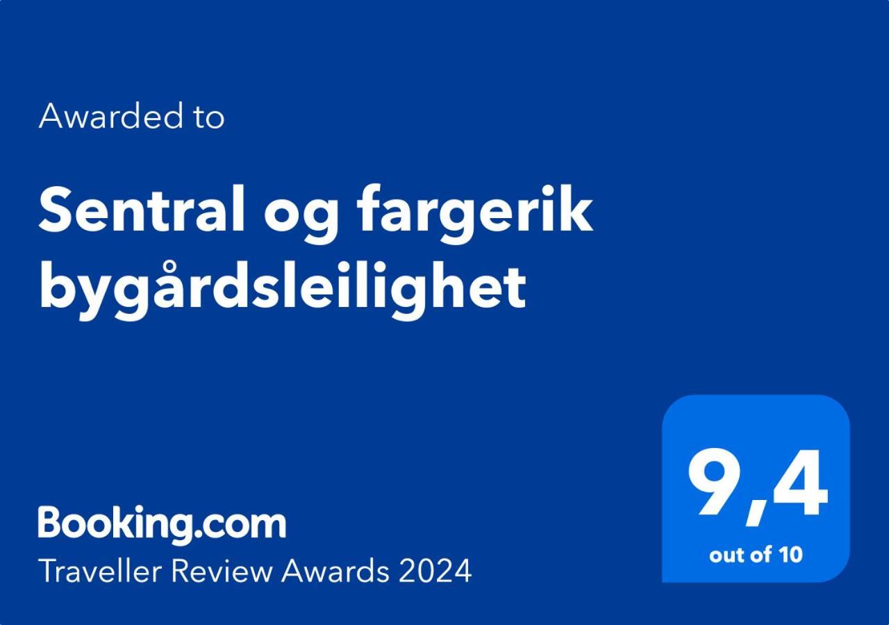Sentral Og Fargerik Bygardsleilighet Halden Exteriör bild
